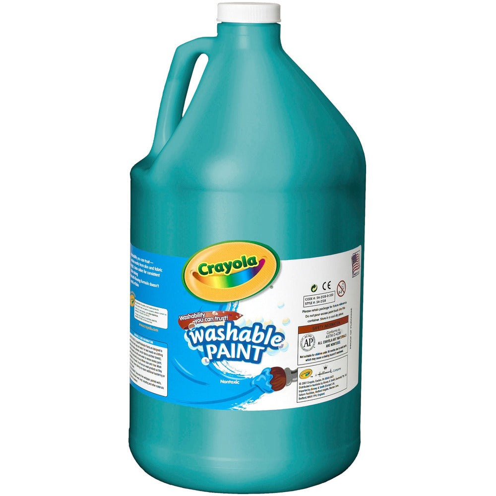 Image of Crayola Paint, Washable, 1 Gallon, Turquoise
