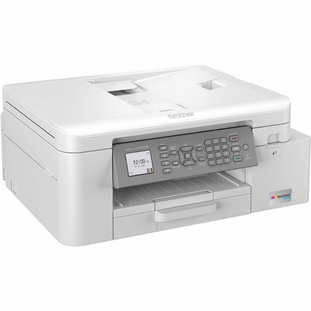Image of Brother Printer,Scan/Copy/Fax,Wireless,LCD,17.1"x14.2"x7.1",WE
