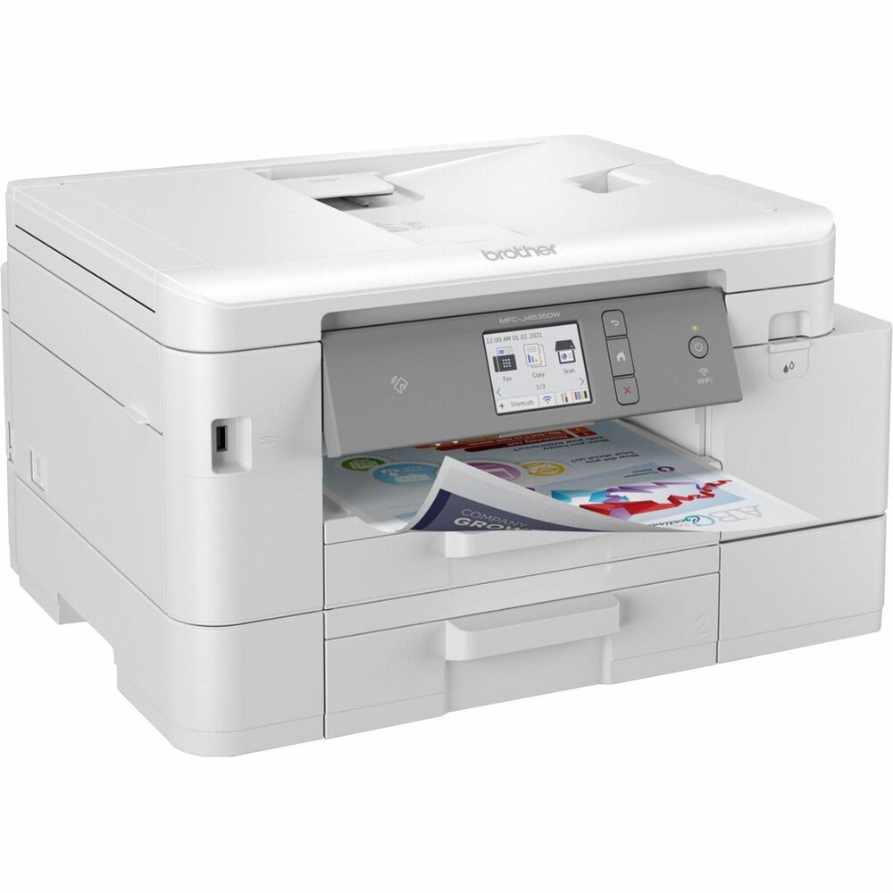 Image of Brother Printer,Copy/Scan/Fax,Wirelss,Touchscren,17.1"x14.6"x9.8",WE