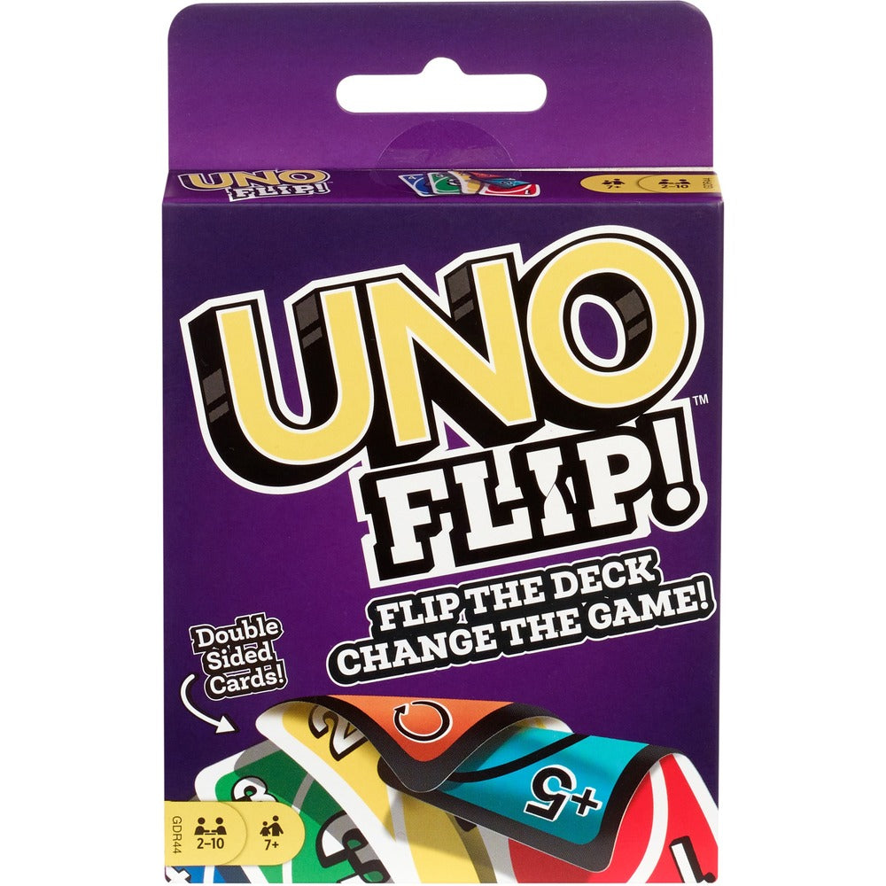 Image of Mattel, Inc. Game, Uno Flip,112 Cards and Instructions,2 to 10 Players,MI