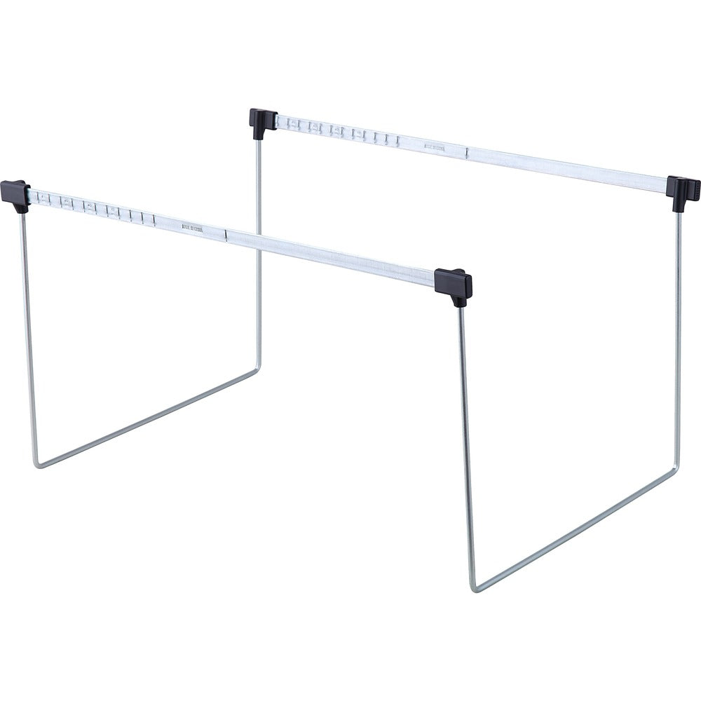 Image of Business Source Frames,f/Hanging File Folders,Letter,2/BX,Stainless Steel
