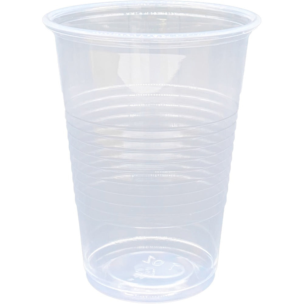 Image of Genuine Joe Cup, Plastic, 7oz, 100/PK, 25PK/CT, Translucent