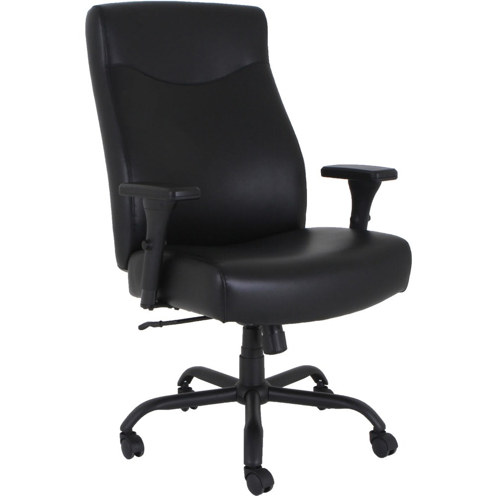 Image of Lorell High-Back Chair,Big&Tall,31-1/8"x20-1/4"x45-1/8"-48-7/8",BK