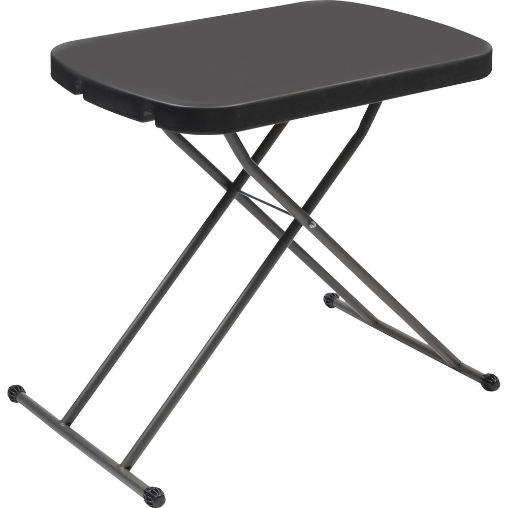 Image of Iceberg Table,Folding,Personal,25-1/2"x17-4/5"x26-3/5"-20-4/5",Black