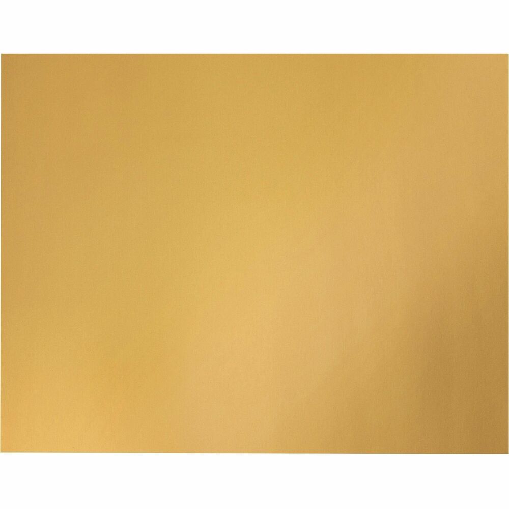 Image of Pacon Board,12pt,1-sided Metallic,22"x28",25/CT,Gold