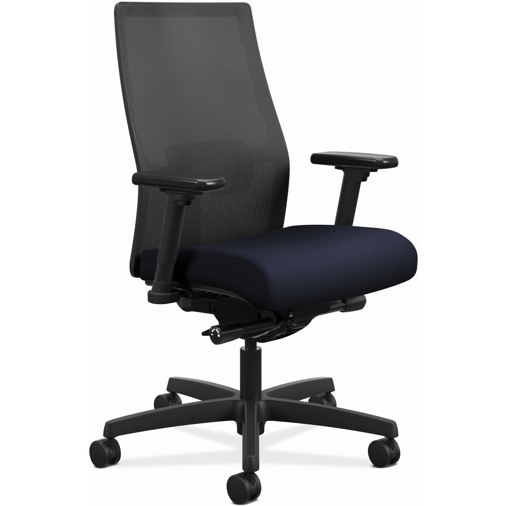 Image of The HON Company Task Chair,Mesh Back,Lumbar Support,27"x28-1/2"x44-1/2",Navy
