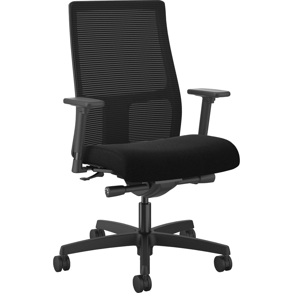 Image of The HON Company Task Chair, Mesh Back, 27"x38"x46-1/2", Centurion Black
