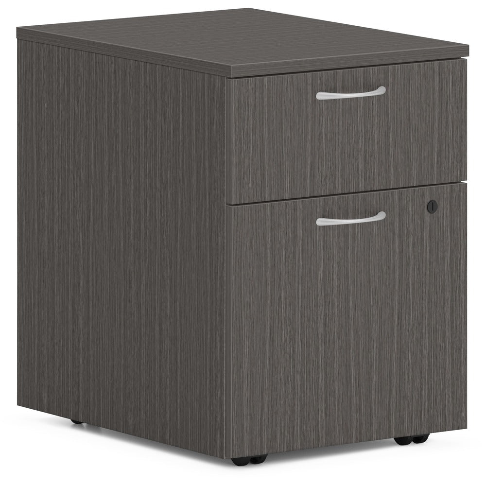 Image of The HON Company Pedestal, Mobile, B/F, 15"x20"x20", Slate Teak