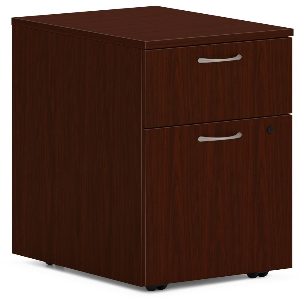 Image of The HON Company Pedestal,Mobile, B/F, 15"x20"x20", Mahogany