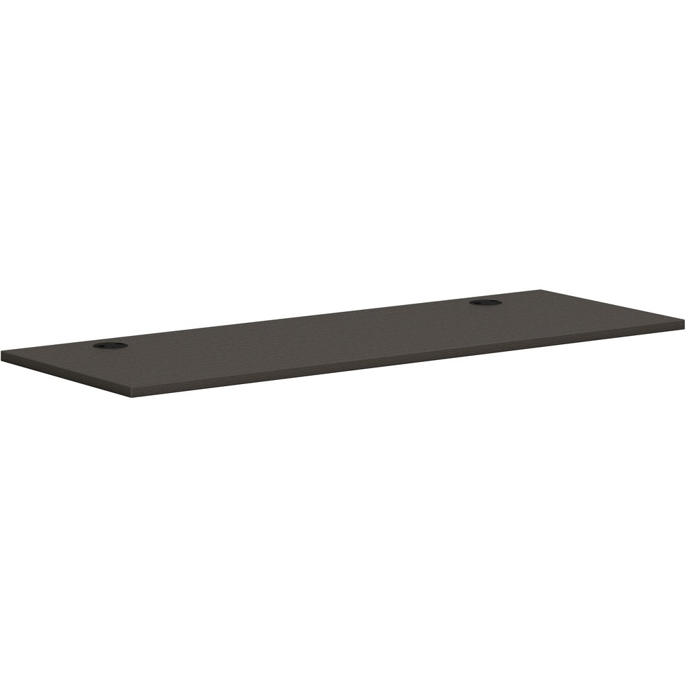 Image of The HON Company Worksurface, Rectangle, 66"x24", Slate Teak