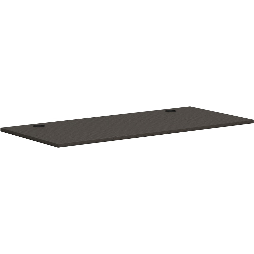 Image of The HON Company Worksurface, Rectangle, 66"x30", Slate Teak