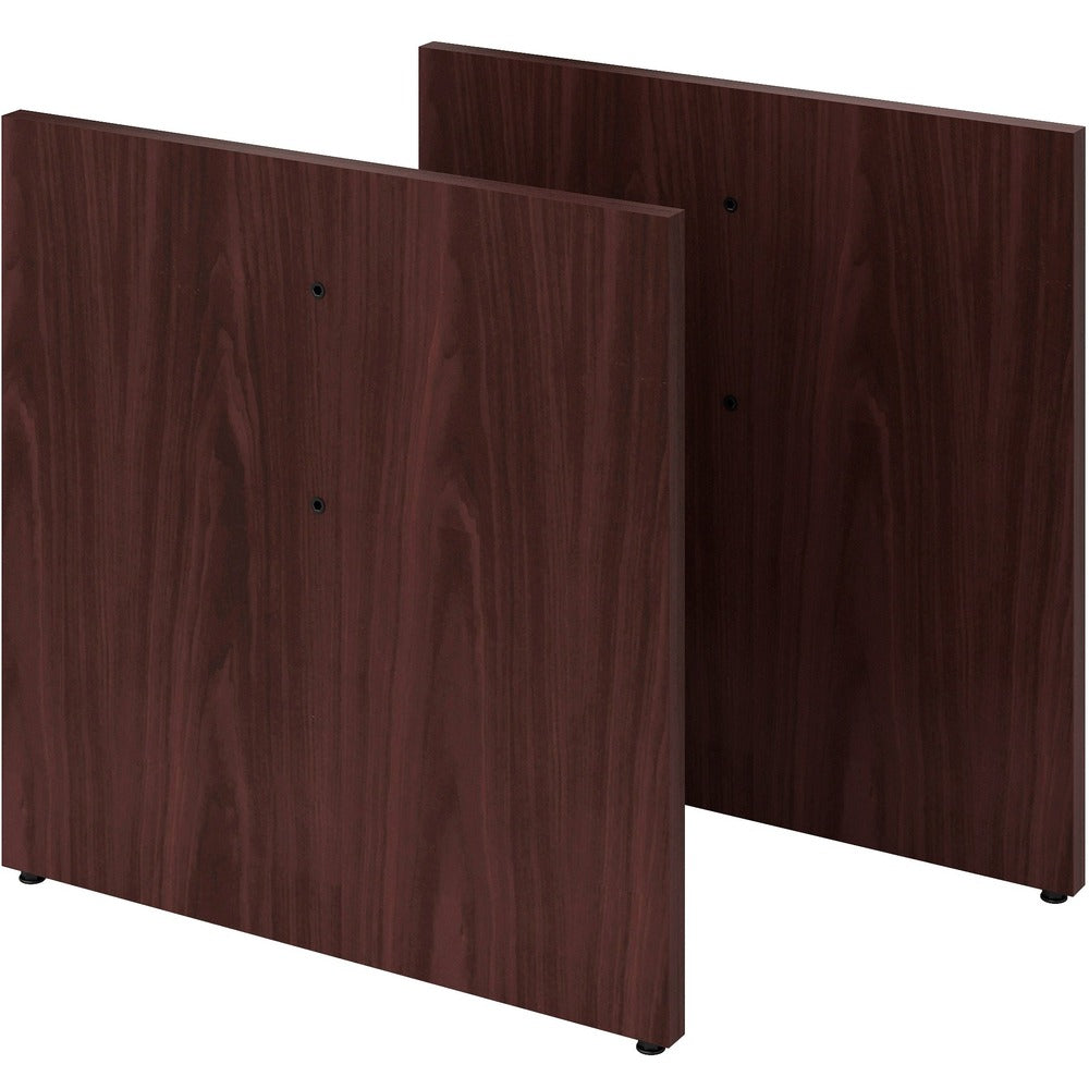Image of The HON Company Table Slab Base, 38-3/4" H, Mahogany