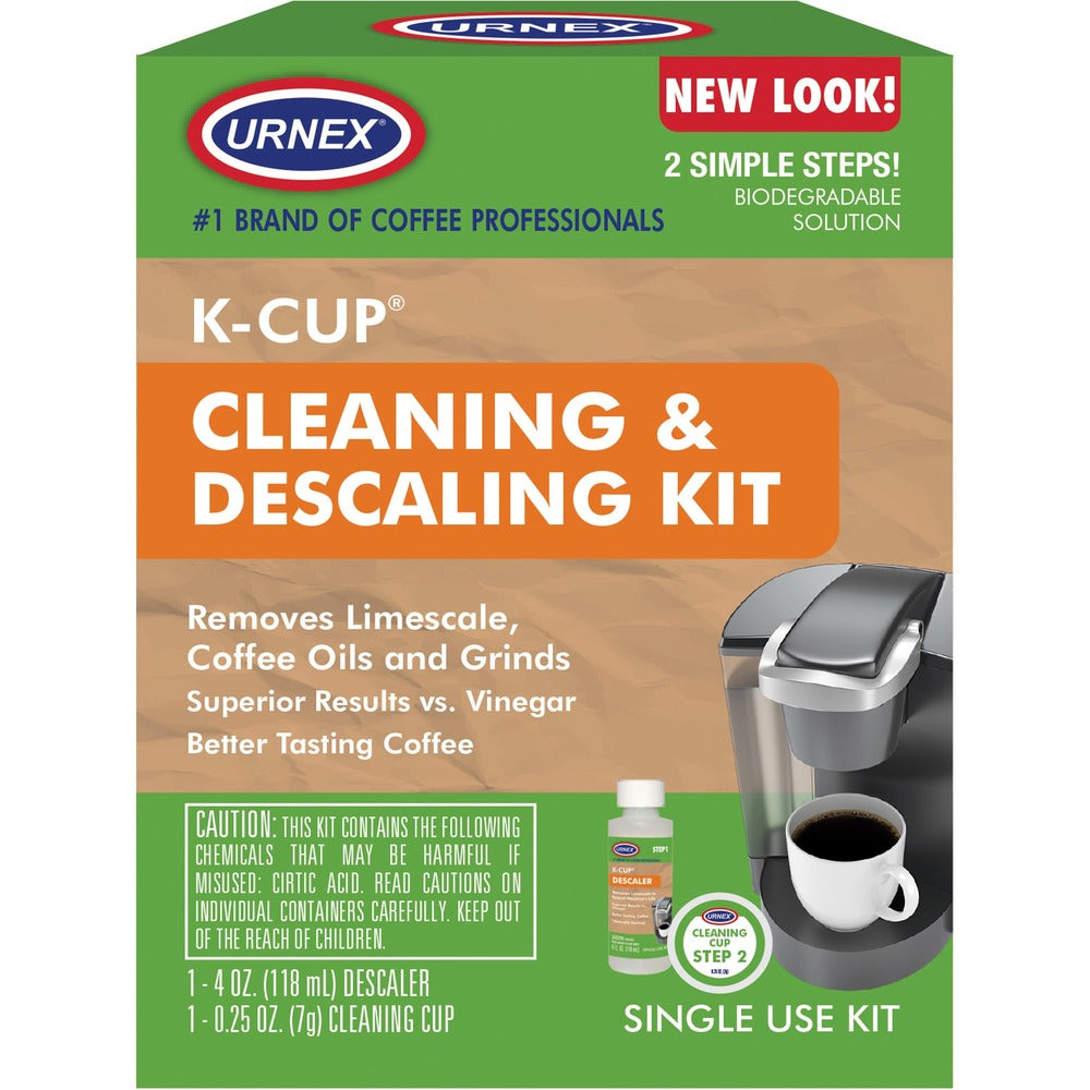Image of Weiman Products Cleaning Kit,f/Single-Cup Brewer,w/Descaler/0.25oz Cup,WE
