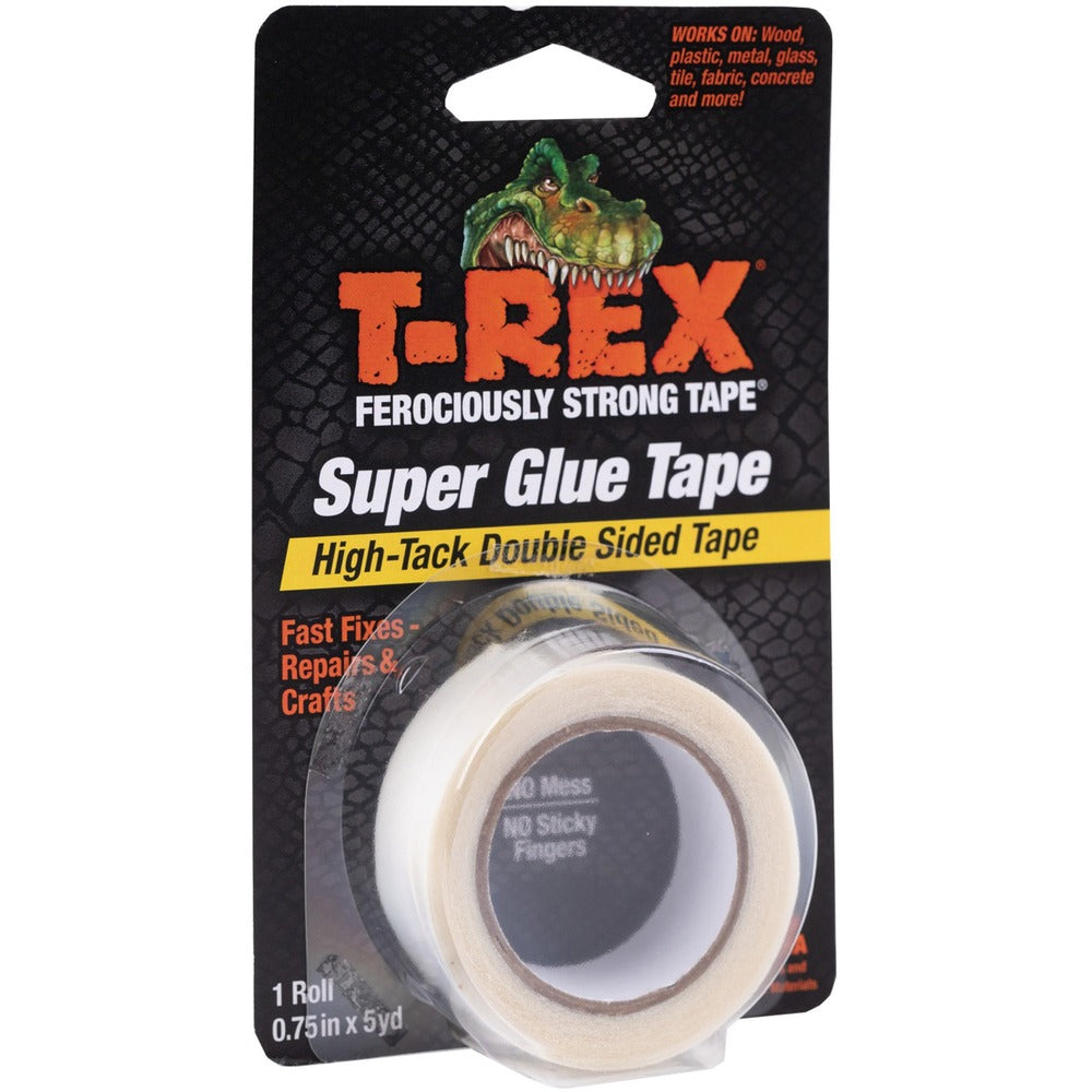 Image of Duck Brand Tape,SuperGlue,Double-sided,3/4"x5yards,White