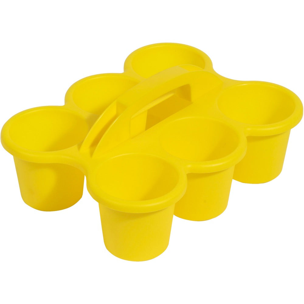 Image of Deflecto Caddy, w/Handle, 6 Cup Compartments, 12"x9.6"x5.3", YW