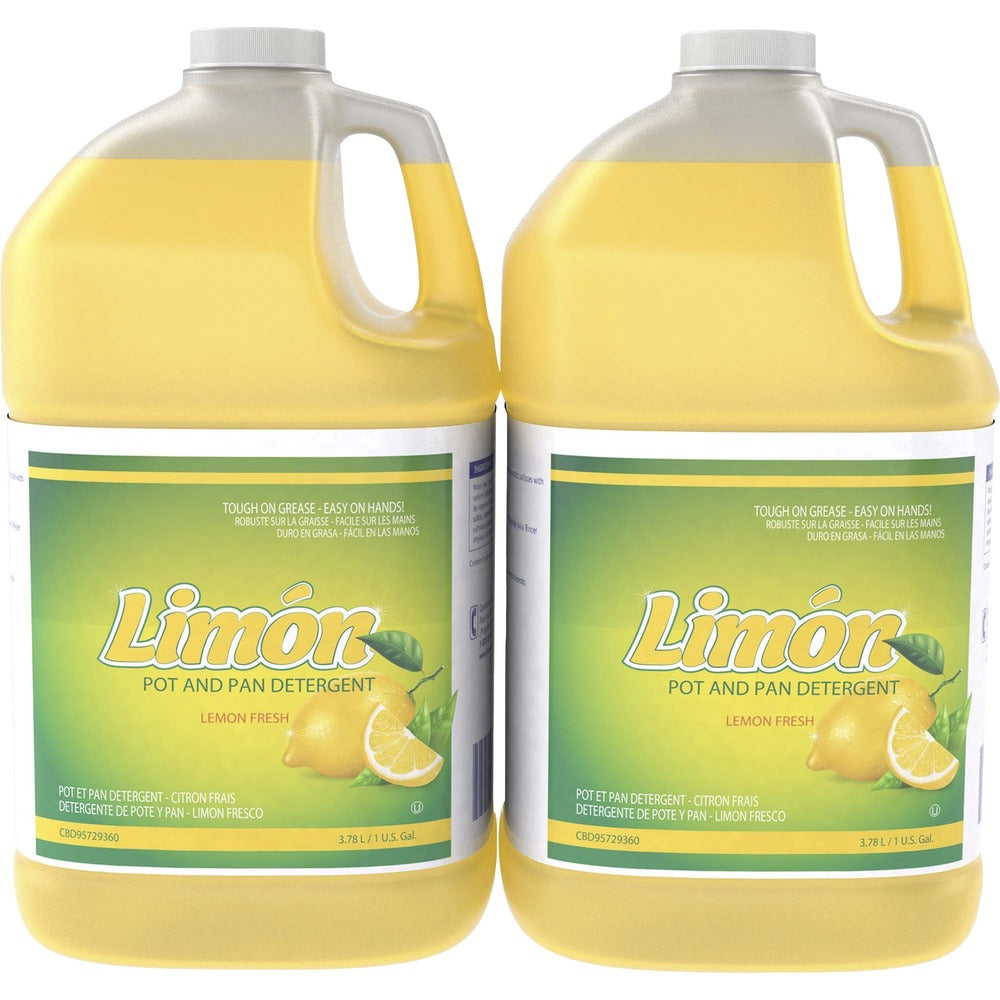 Image of Diversey Care Detergent,f/Pots/Pans,Manual,Lemon,Concentrated,2/CT,YW