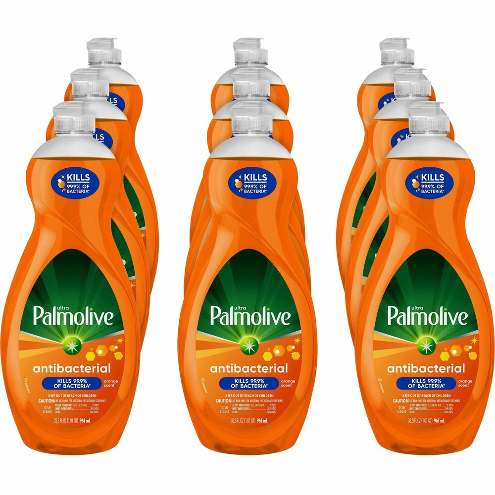 Image of Colgate-Palmolive Company Dishwashing Detergent,Liquid,Antibacterial,32.5oz,9/CT,OE
