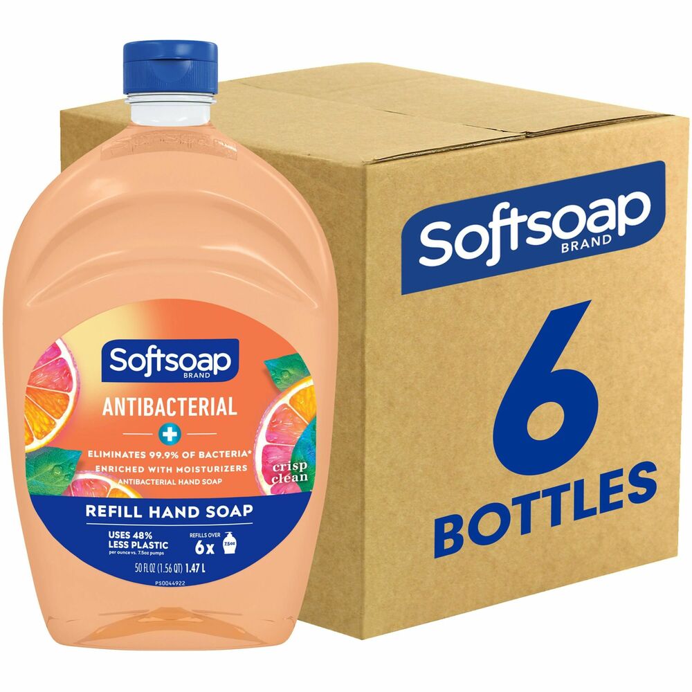 Image of Colgate-Palmolive Company Hand Soap,Liquid,Crisp Clean,Antibacterial,50oz,6/CT,OE