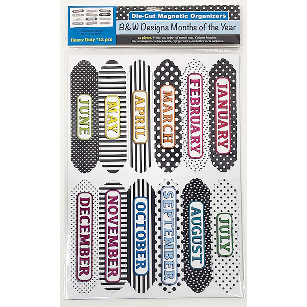 Image of Ashley Productions, Inc. Board Header,Jan-Dec,Magnetic,Pattern,12 Pieces,MI