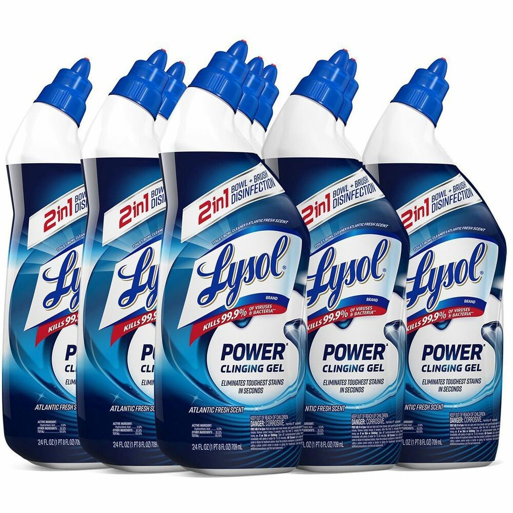 Image of Reckitt Benckiser Toilet Bowl Cleaner, 24oz, 9/CT, Blue