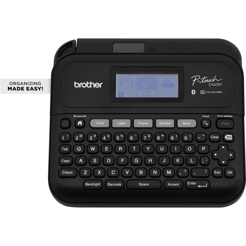 Image of Brother Label Maker,Bluetooth,20mm/Sec,7.4"x7"x2.8",BK