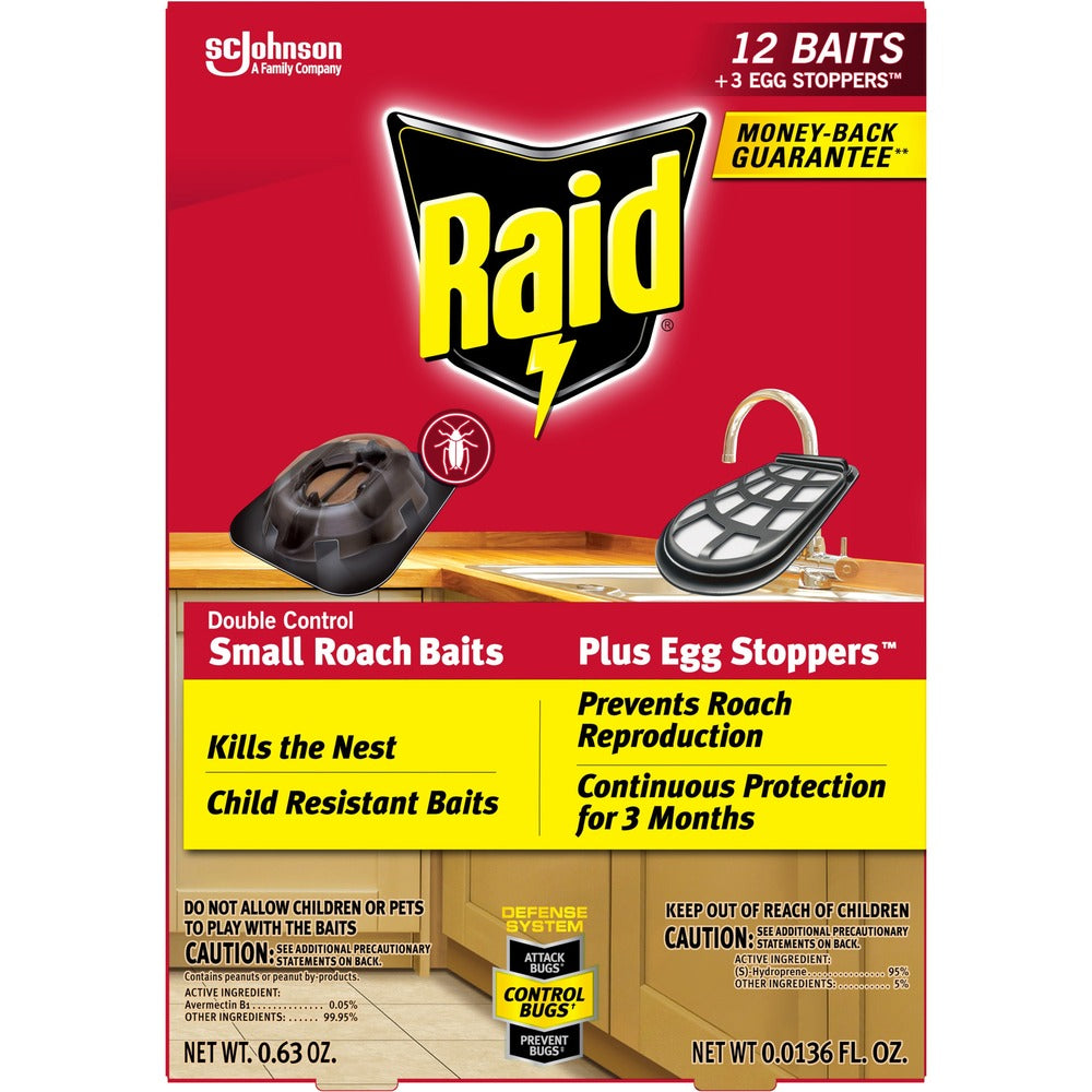 Image of S.C. JOHNSON & SON, INC Bait, f/Roaches, 12 Baits, 3 Egg Trays, 12/BX, RD