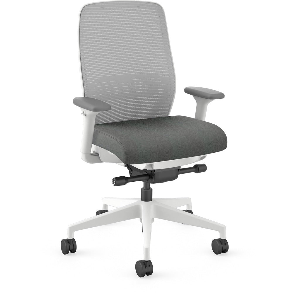 Image of The HON Company Task Chair,29"x29"x42-3/4",Fog Mesh/Iron Ore Fabric/WE Frame