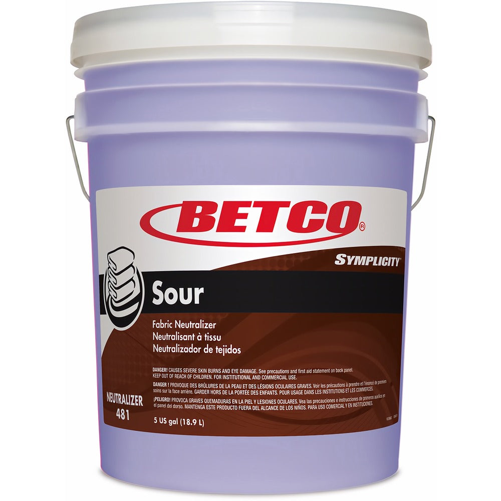 Image of Betco Corporation Sour Fabric Neutralizer,Liquid,Conc,5 Gal Pail,YW
