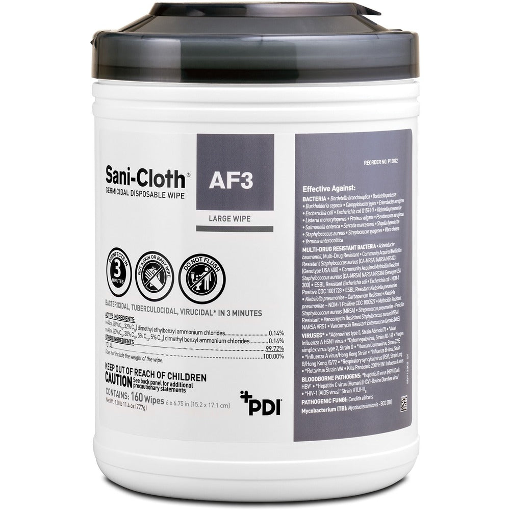 Image of PDI HC Surface Wipes, Germicidal, 6"x6-3/4", 160/EA, WE