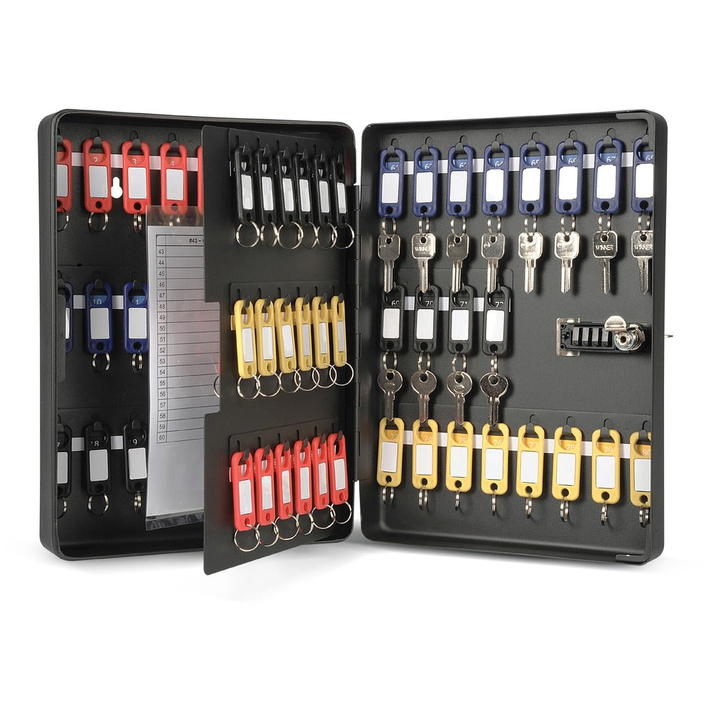 Image of Carl Mfg Cabinet,f/Keys,80 Cap,Combination,BK