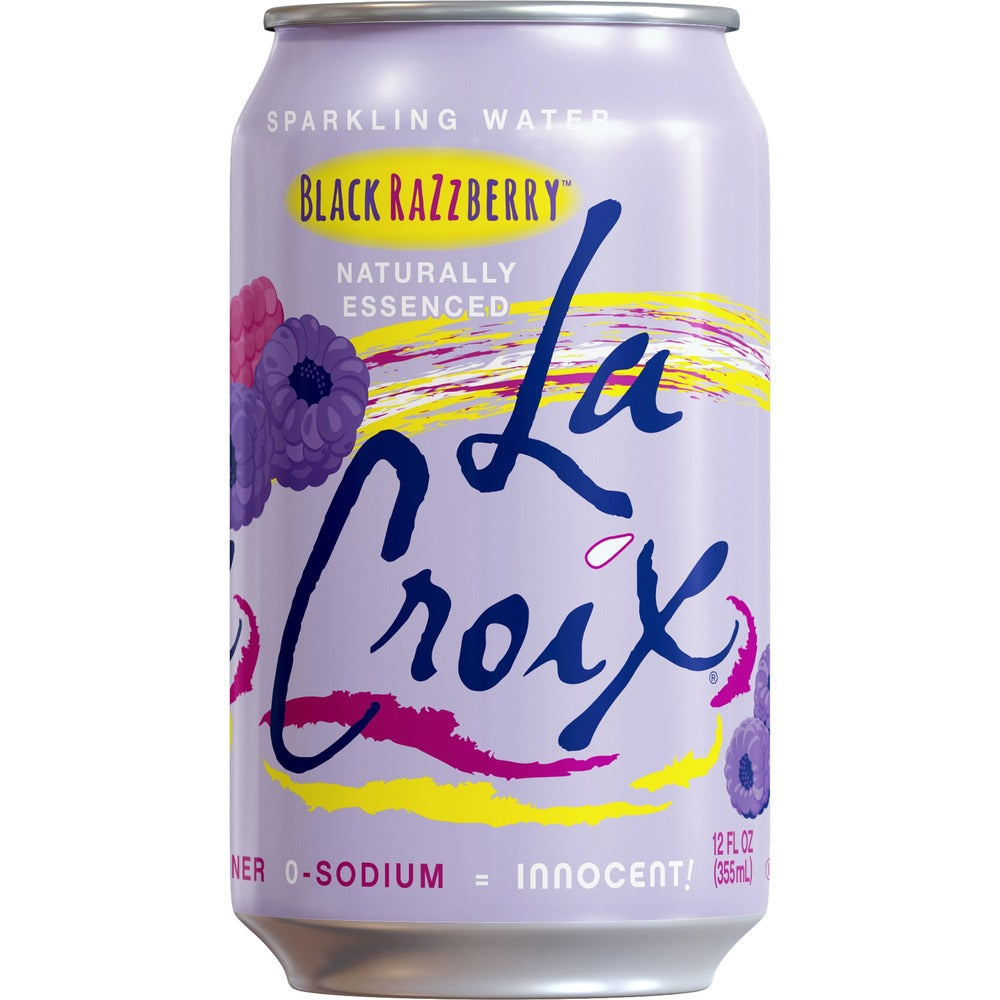 Image of La Croix Sparkling Water,Black Razzberry,12 fl. oz,12/PK,2/CT,Multi