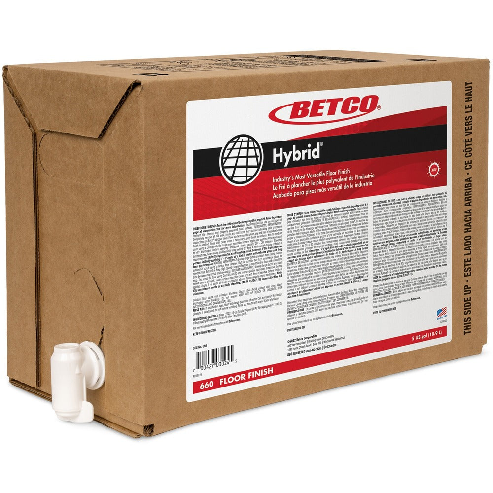 Image of Betco Corporation Floor Finish,2000-3000 Sq Ft/Gallon,5 Gal Box,WE/CL