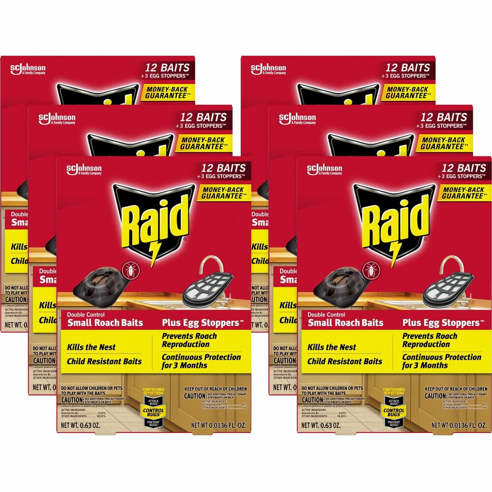 Image of S.C. JOHNSON & SON, INC Bait, f/Roaches, 12 Baits, 3 Egg Trays, 12/BX, 6BX/CT, RD