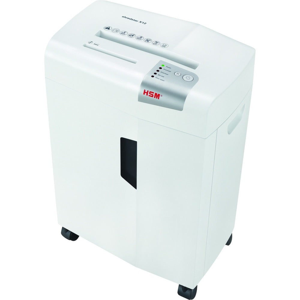Image of HSM Shredder,Cross-Cut,12Sht Cap,15.35"x11.81"x23.43",WE