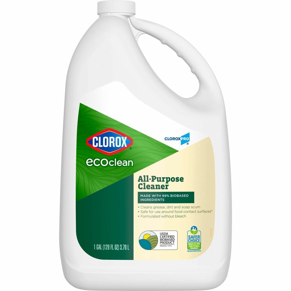 Image of Clorox Company Cleaner,All-Purpose,Kitchen/Bathroom,Refill,128 fl oz,GN/WE