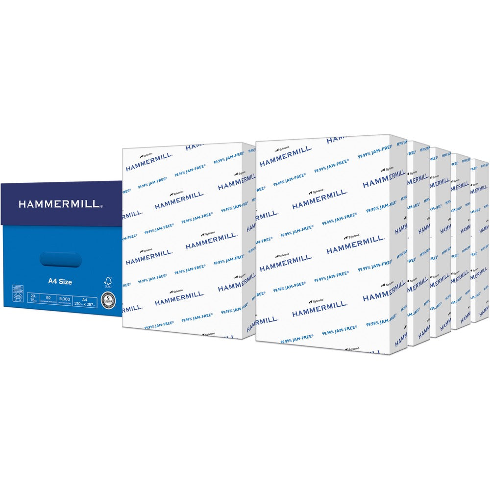 Image of Hammermill Copy Paper,A4,20lb,75GSM,8.27"x11.69",500/RM,10/CT,WE