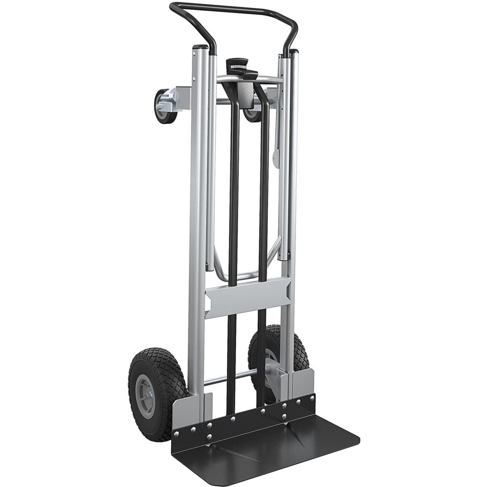 Image of Cosco Home And Office Products Hand Truck,Hybrid,4 Wheels,LoopHandle,19.5"x19.5"x48",BK
