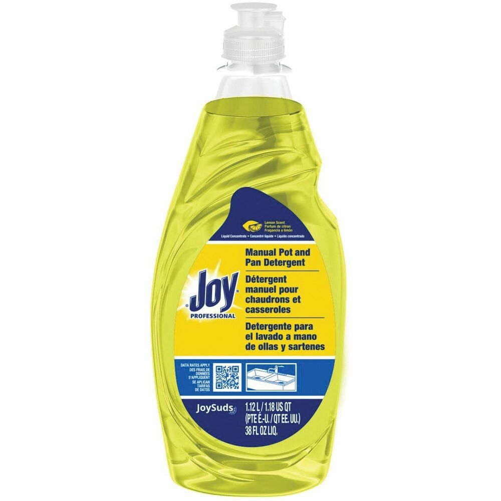Image of JoySuds Dishwashing Detergent,Professional,Lemon,38 oz,8/CT,YW