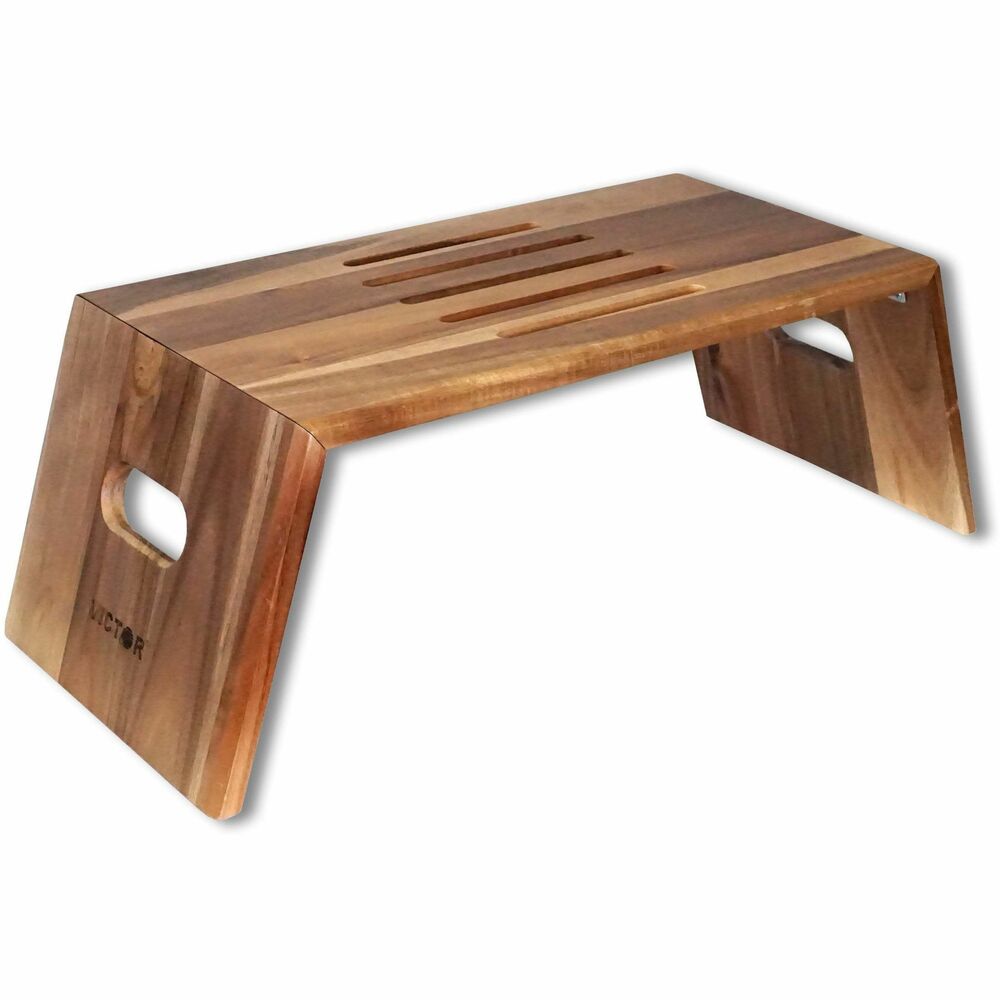 Image of Victor Technology Laptop Desk,Foldable,Acacia Wood,25-4/5"x11-1/2"x8-4/5",BN