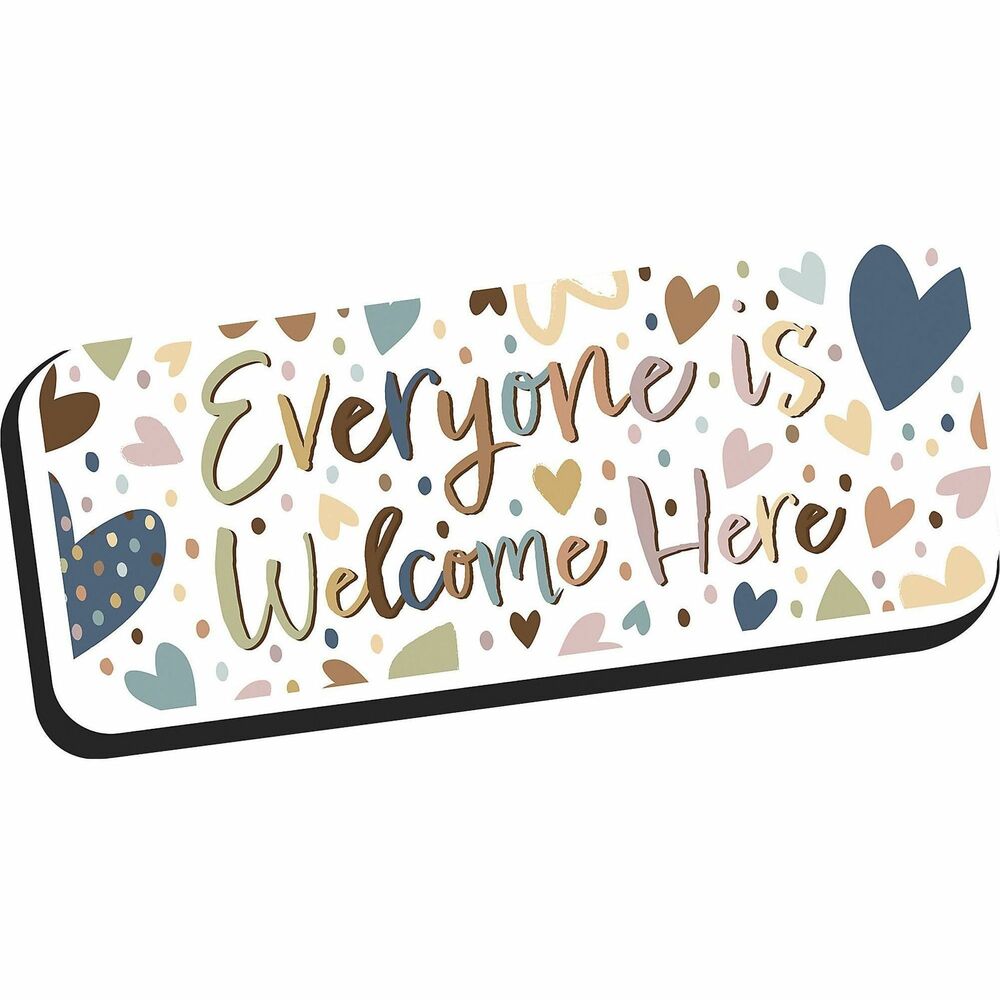 Image of Ashley Productions, Inc. Eraser, f/Whiteboard, Magnetic, Welcome, 2"x5", AST