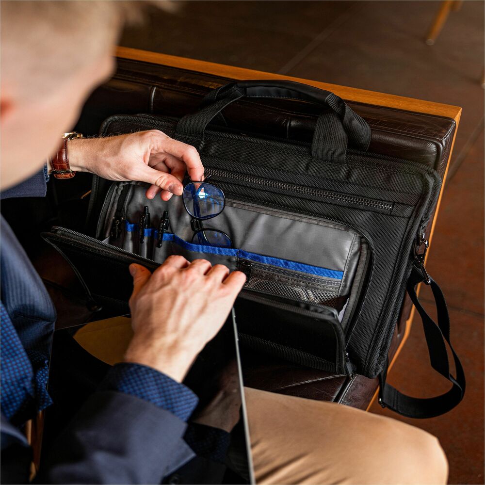 Image of Samsonite Briefcase,Professional,f/15.6" Laptops/Tablets,Polyester,BK