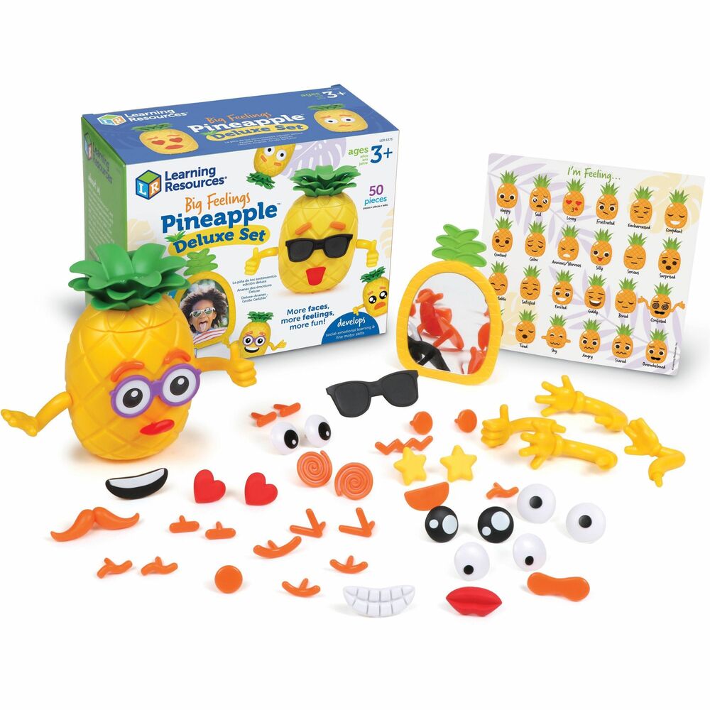Image of Learning Resources Emotions Activity Set,Feelings Pineapple,Deluxe,Ages 3+
