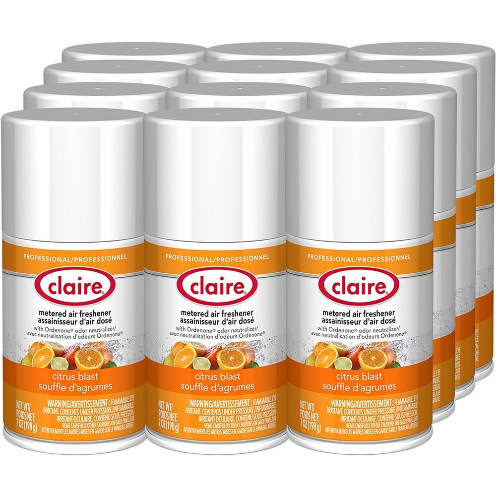 Image of Claire Manufacturing Co Air Freshener,Metered,Citrus Blast,7 oz,12/CT