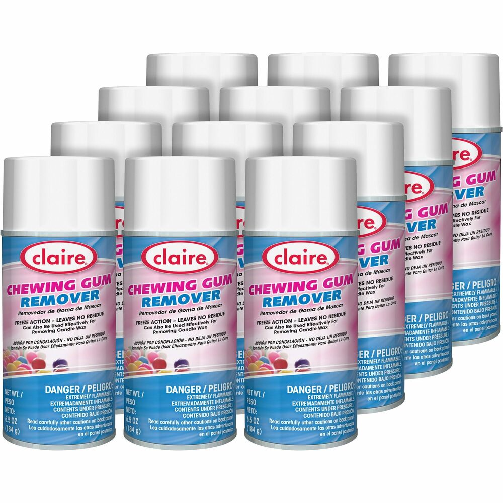 Image of Claire Manufacturing Co Gum Remover,Freezes Substance,6.5 oz,12/CT