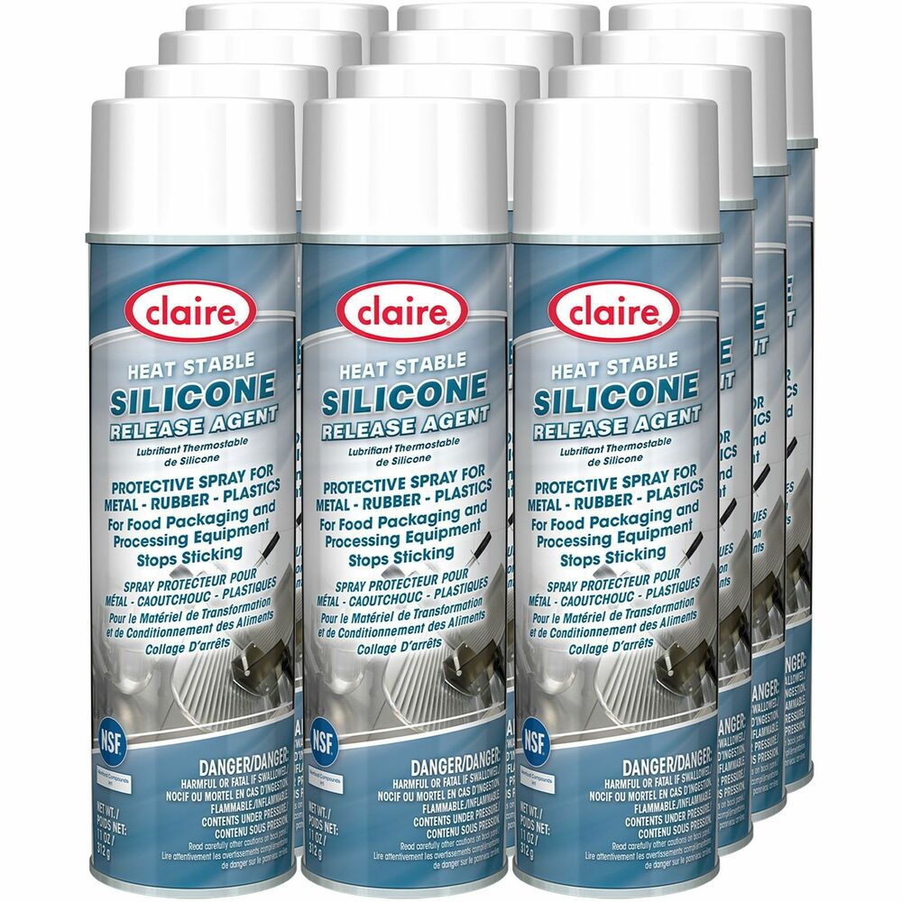 Image of Claire Manufacturing Co Silicone Spray,f/Food-Processing Equipment,11 oz,12/CT