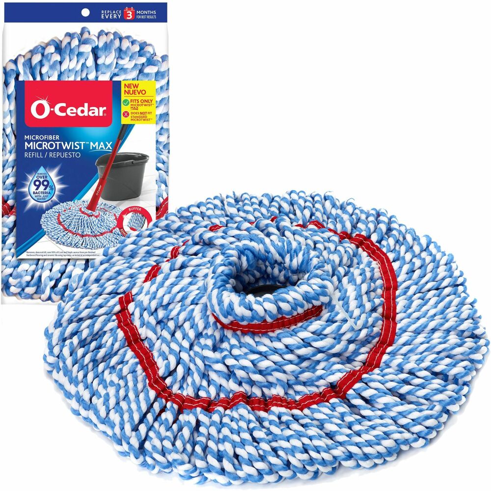 Image of O-Cedar Mop Refill,Microfiber,f/MicroTwistMAXMicrofiberMop,18",WE/RD