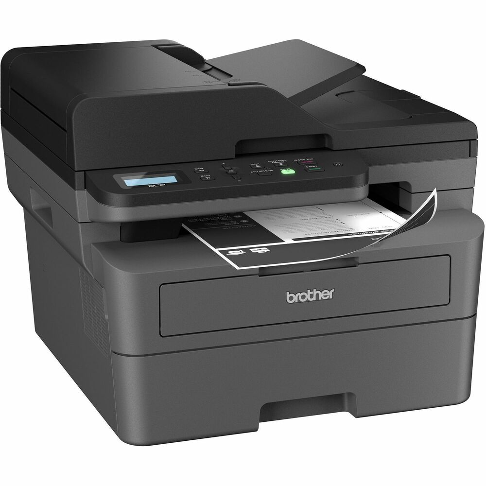 Image of Brother Printer,Scan/Copy,Monochrome,16-1/10"x15-7/10"x17-1/10",GY