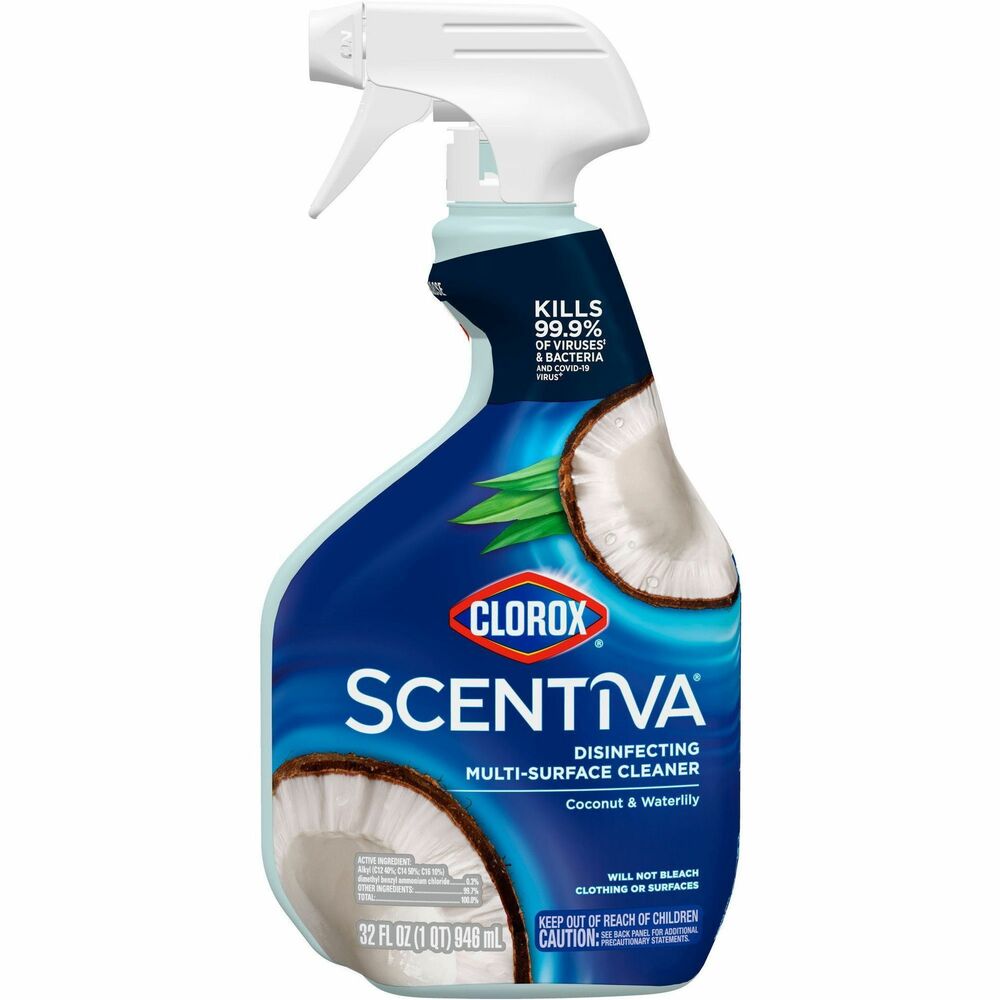 Image of Clorox Company Cleaner,Multisurface,Coconut/Waterlily,Spray,32 oz,CL