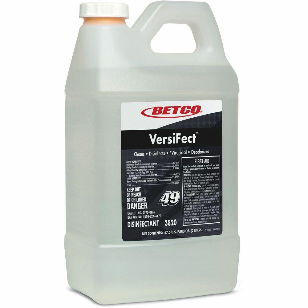Image of Betco Corporation Disinfectant,Concentrate,FastDraw 49,Fresh Scent,2L