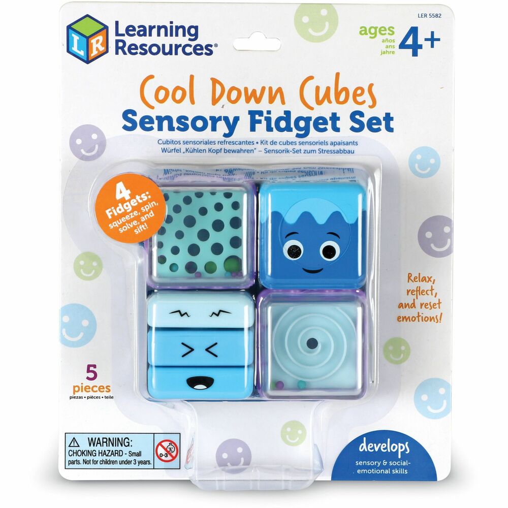 Image of Learning Resources Sensory Set,Cool Cubes,Fidget Toys,Ages 4+,MI